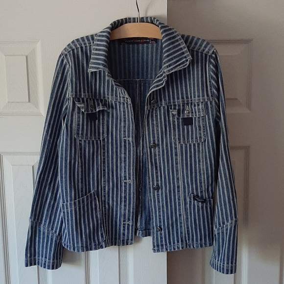 Striped denim jacket - Picture 3 of 3